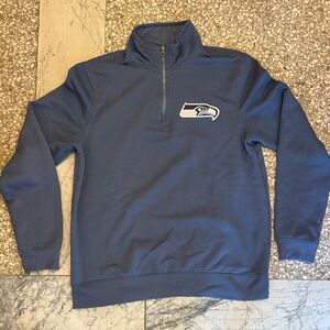 NFL x Darius Rucker Collection  Navy Seattle Seahawks Quarter-Zip Sweatshirt